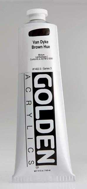 Golden Heavy Body Acrylic Paint Van Dyke Brown Hue 148ml