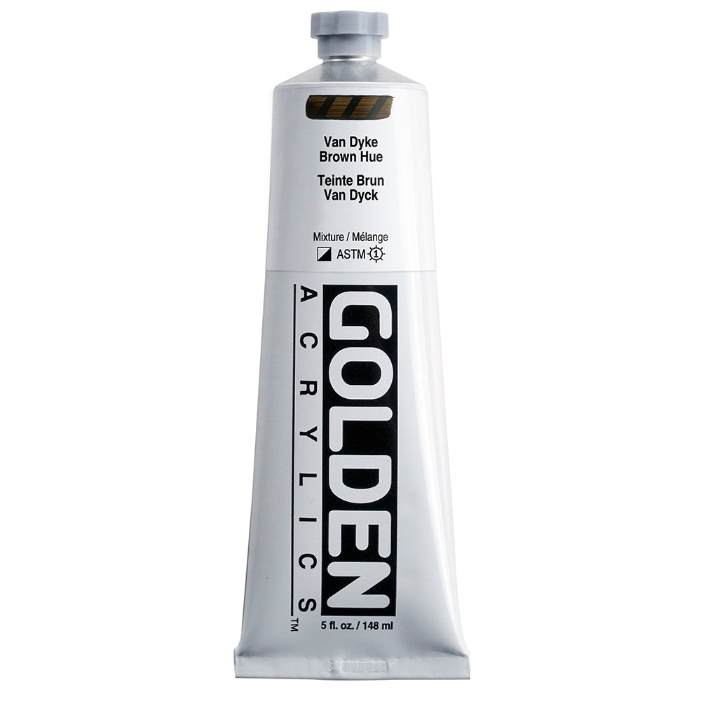 Golden Heavy Body Acrylic Paint Van Dyke Brown Hue