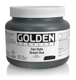 Golden Heavy Body Acrylic Paint Van Dyke Brown Hue 946ml