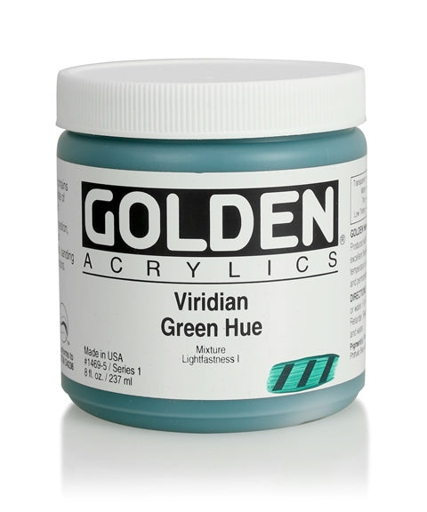 Golden Heavy Body Acrylic Paint Viridian Green Hue 237ml