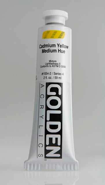 Golden Heavy Body Acrylic Paint Cadmium Yellow Medium Hue 59ml