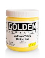 Golden Heavy Body Acrylic Paint Cadmium Yellow Medium Hue 237ml