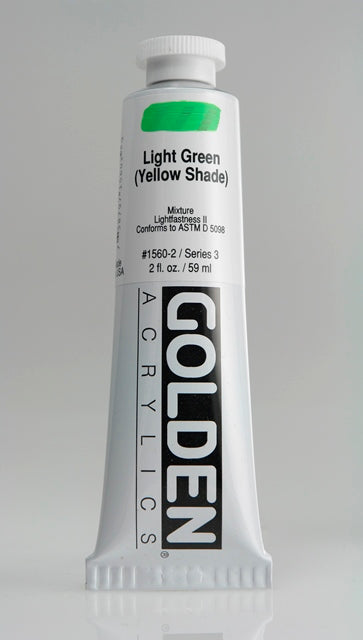 Golden Heavy Body Acrylic Paint Light Green (Yellow Shade) 59ml