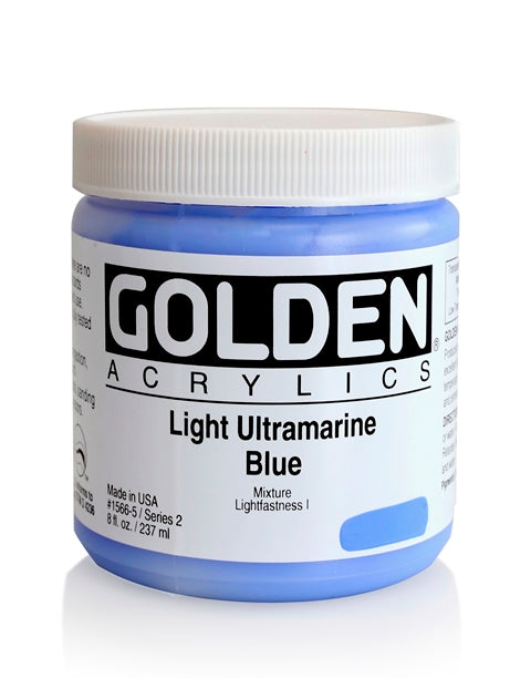 Golden Heavy Body Acrylic Paint Light Ultramarine Blue 237ml