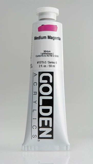 Golden Heavy Body Acrylic Paint Medium Magenta 59ml