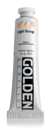 Golden Heavy Body Acrylic Paint Light Orange 59ml