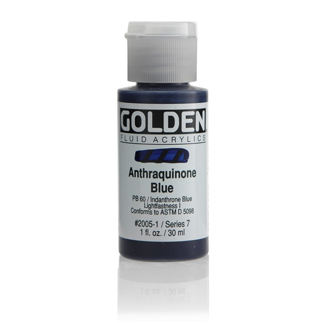 Golden Fluid Acrylic Paint Anthraquinone Blue
