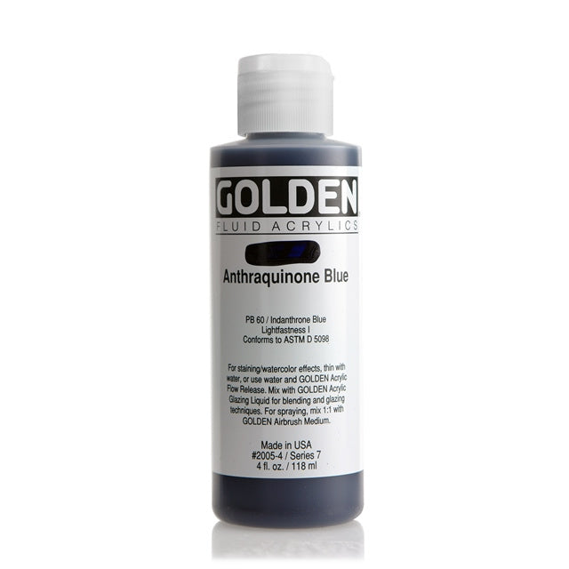 Golden Fluid Acrylic Paint Anthraquinone Blue