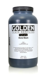 Golden Fluid Acrylic Paint Bone Black 946ml