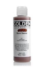 Golden Fluid Acrylic Paint Burnt Sienna 118ml