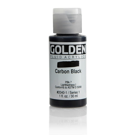 Golden Fluid Acrylic Paint Carbon Black