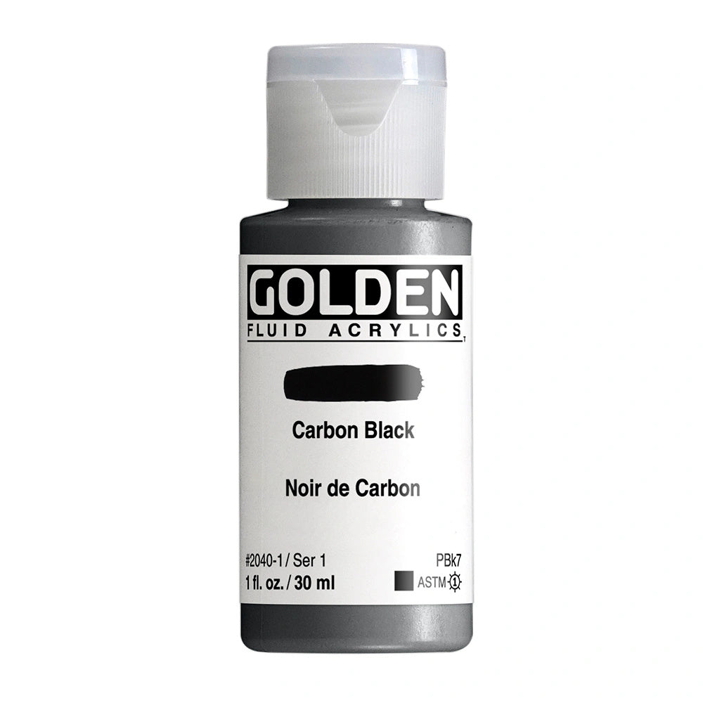 Golden Fluid Acrylic Paint Carbon Black