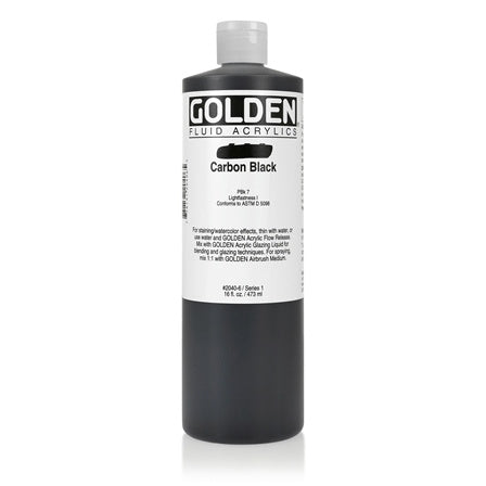 Golden Fluid Acrylic Paint Carbon Black