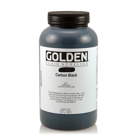 Golden Fluid Acrylic Paint Carbon Black