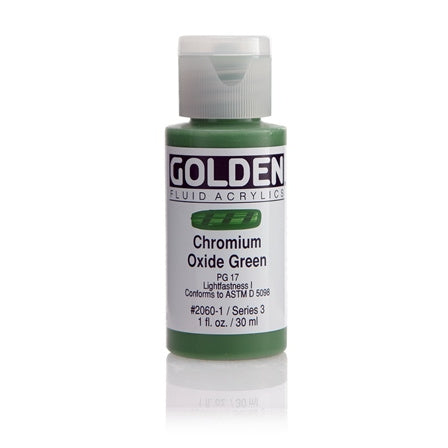 Golden Fluid Acrylic Paint Chromium Oxide Green