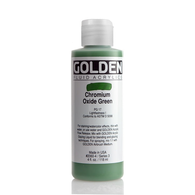 Golden Fluid Acrylic Paint Chromium Oxide Green