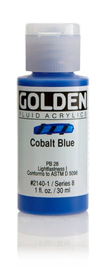 Golden Fluid Acrylic Paint Cobalt Blue 30ml