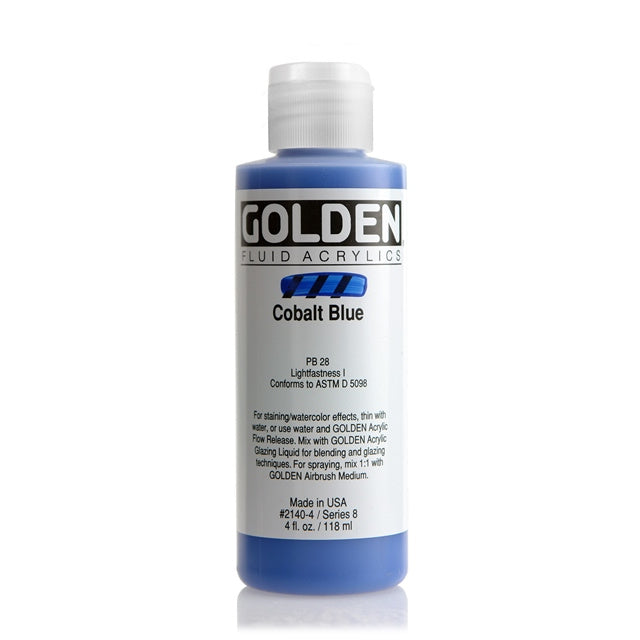 Golden Fluid Acrylic Paint Cobalt Blue