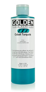 Golden Fluid Acrylic Paint Cobalt Turquoise 237ml