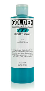 Golden Fluid Acrylic Paint Cobalt Turquoise 237ml