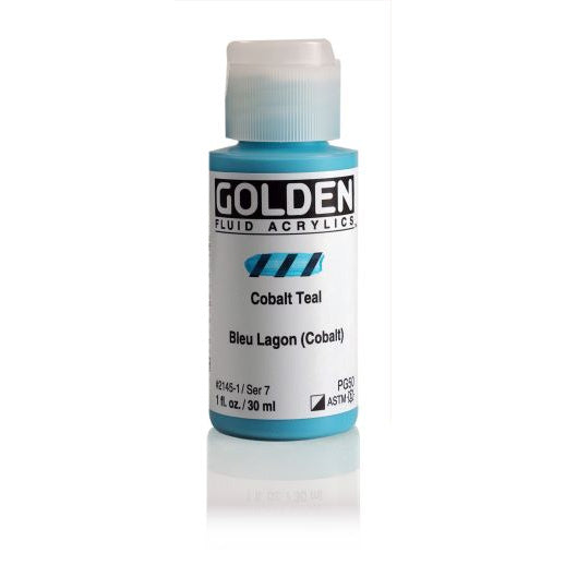 Golden Fluid Acrylic Paint Cobalt Teal