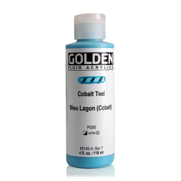 Golden Fluid Acrylic Paint Cobalt Teal