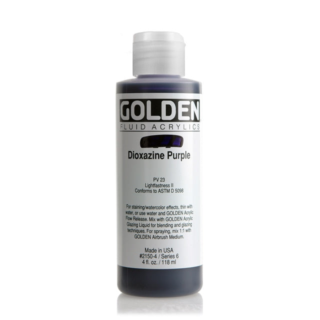 Golden Fluid Acrylic Paint Dioxazine Purple