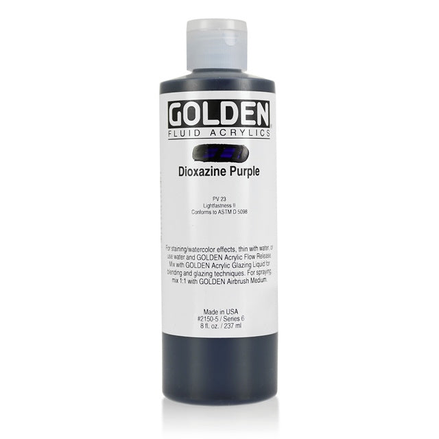 Golden Fluid Acrylic Paint Dioxazine Purple
