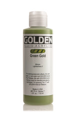 Golden Fluid Acrylic Paint Green Gold 118ml