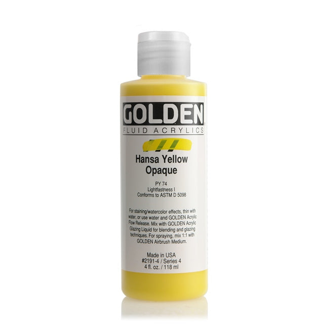 Golden Fluid Acrylic Paint Hansa Yellow Opaque