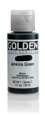 Golden Fluid Acrylic Paint Jenkins Green 30ml