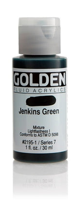 Golden Fluid Acrylic Paint Jenkins Green 30ml