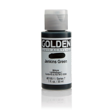 Golden Fluid Acrylic Paint Jenkins Green