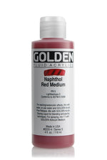 Golden Fluid Acrylic Paint Naphthol Red Medium 118ml