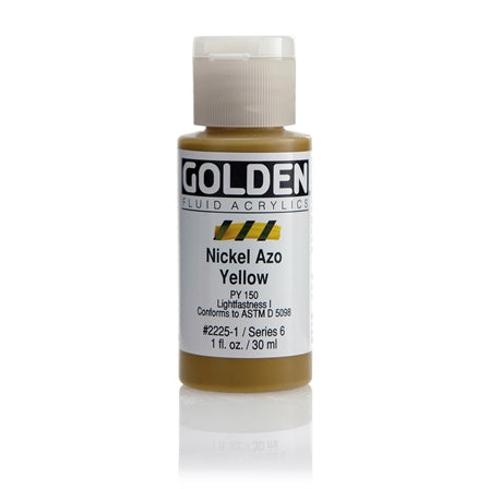 Golden Fluid Acrylic Paint Nickel Azo Yellow
