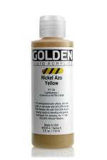 Golden Fluid Acrylic Paint Nickel Azo Yellow 118ml