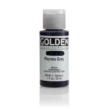 Golden Fluid Acrylic Paint Payne's Gray