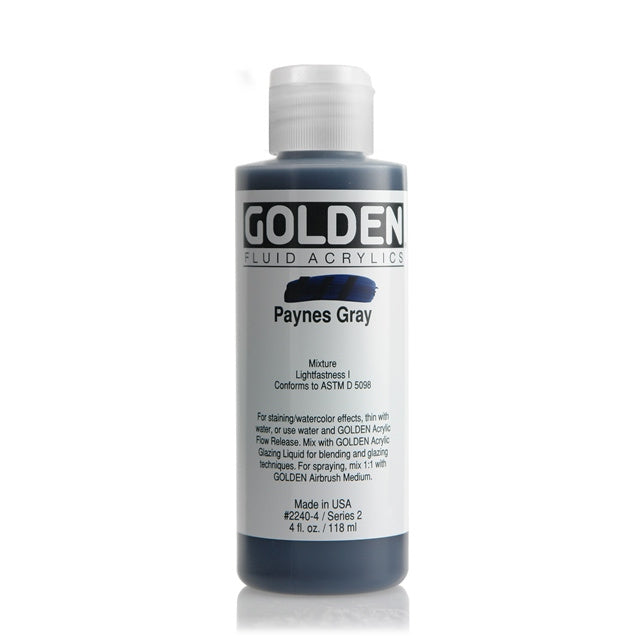 Golden Fluid Acrylic Paint Payne's Gray