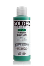 Golden Fluid Acrylic Paint Permanent Green Light 118ml