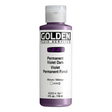 Golden Fluid Acrylic Paint Permanent Violet Dark 118ml