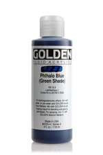 Golden Fluid Acrylic Paint Phthalo Blue (Green Shade) 118ml