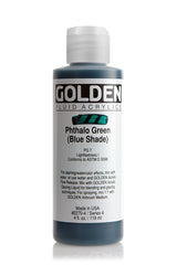 Golden Fluid Acrylic Paint Phthalo Green (Blue Shade) 118ml