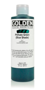 Golden Fluid Acrylic Paint Phthalo Green (Blue Shade) 237ml