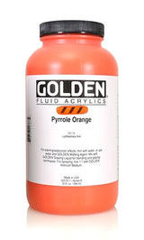 Golden Fluid Acrylic Paint Pyrrole Orange 946ml