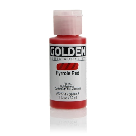 Golden Fluid Acrylic Paint Pyrrole Red