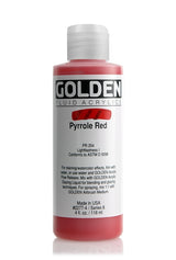 Golden Fluid Acrylic Paint Pyrrole Red 118ml