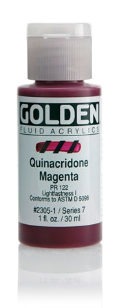 Golden Fluid Acrylic Paint Quinacridone Magenta 30ml
