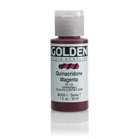 Golden Fluid Acrylic Paint Quinacridone Magenta