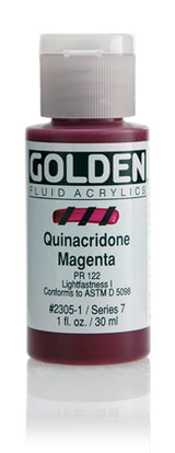 Golden Fluid Acrylic Paint Quinacridone Magenta 30ml