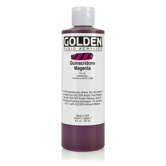 Golden Fluid Acrylic Paint Quinacridone Magenta